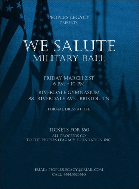 Military Ball Invitation Template